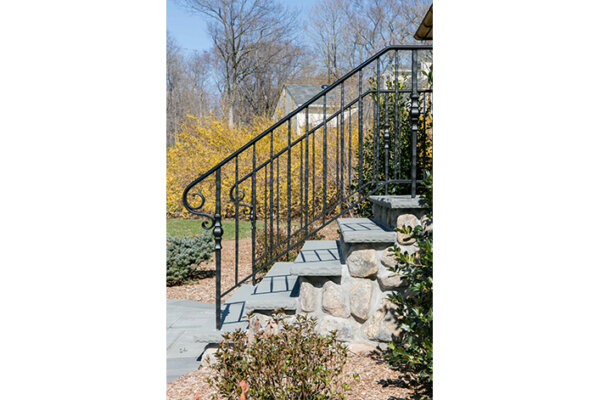 exterior stair railing new