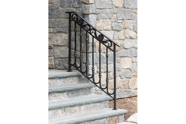 exterior stair railings black