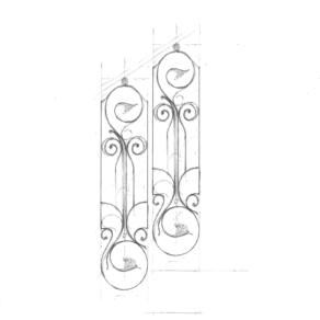 ornamental railings sketch