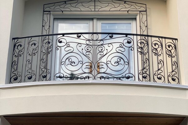 Ornamental custom balcony railing
